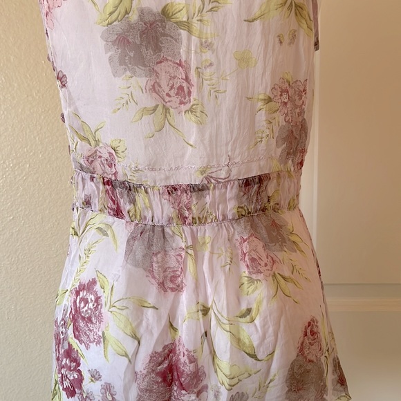 Brand New Max&Co. Floral Pink Silk Blouse US 6 - Picture 7 of 12